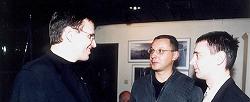 ISOC Board Members Veni Markovski and Dimitar Ganchev with Sergei Stanishev (in the middle)